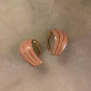 Vintage 80s Pink Earrings